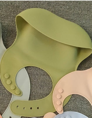 Weiches, wasserdichtes Silikon-Baby-Lätzchen mit Lebensmittelfang, Baby-Silikon-Lätzchen - PrimePick24