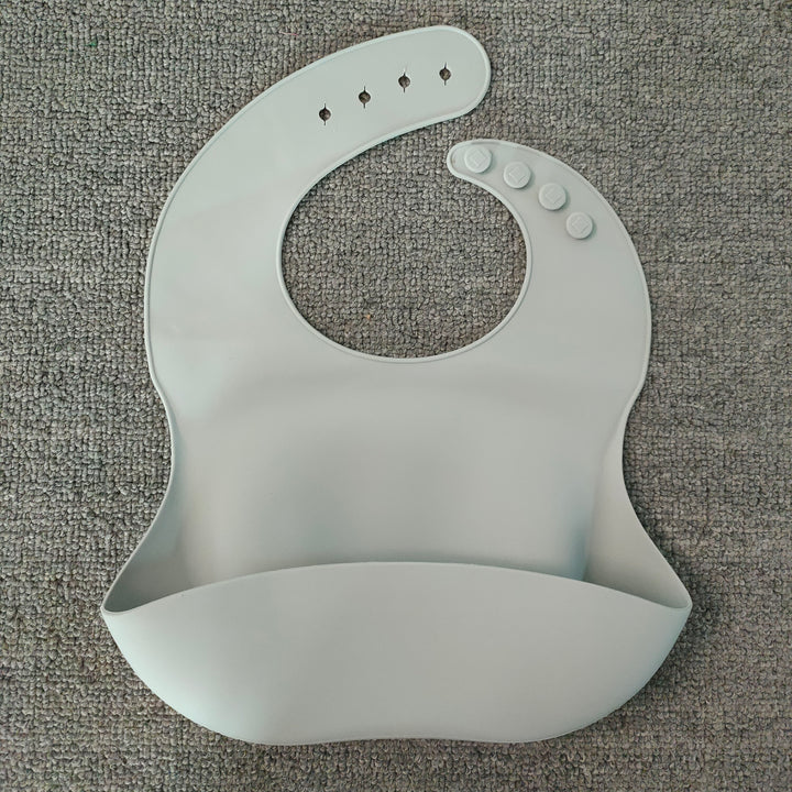 Weiches, wasserdichtes Silikon-Baby-Lätzchen mit Lebensmittelfang, Baby-Silikon-Lätzchen - PrimePick24