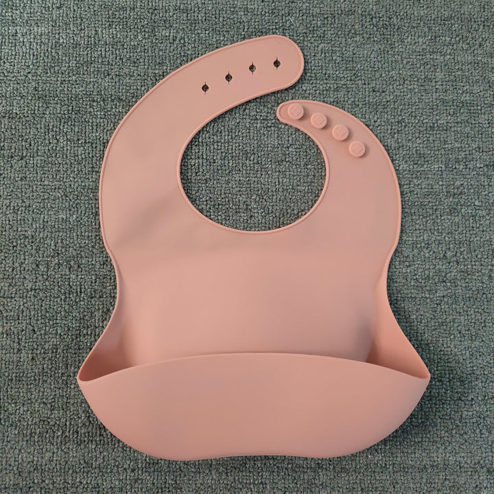 Weiches, wasserdichtes Silikon-Baby-Lätzchen mit Lebensmittelfang, Baby-Silikon-Lätzchen - PrimePick24