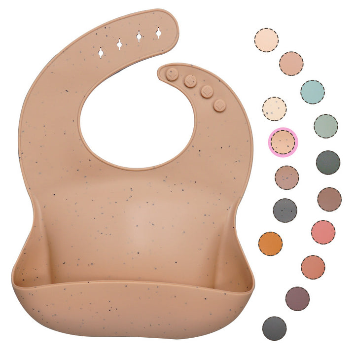Weiches, wasserdichtes Silikon-Baby-Lätzchen mit Lebensmittelfang, Baby-Silikon-Lätzchen - PrimePick24